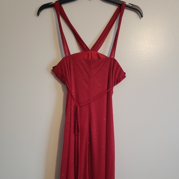 City Triangle Red Sparkly Dress - Picture 2 of 3